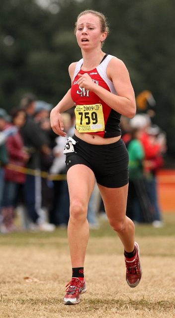 2009 CIF XC Girls D4-087.JPG - 2009 California CIF Cross Country Championships, Woodward Park, Fresno, California